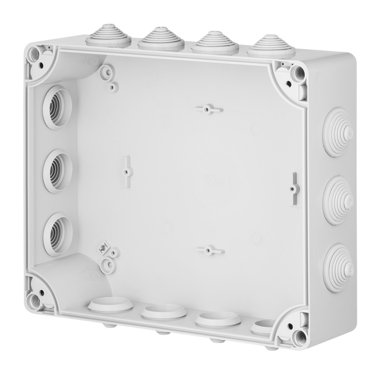 Abzweigdose / Industriebox / Leergehäuse / Schaltkasten / Verteilerkasten / IP55 / weiß mit Dichtungen / 342 x 282 x 115 mm