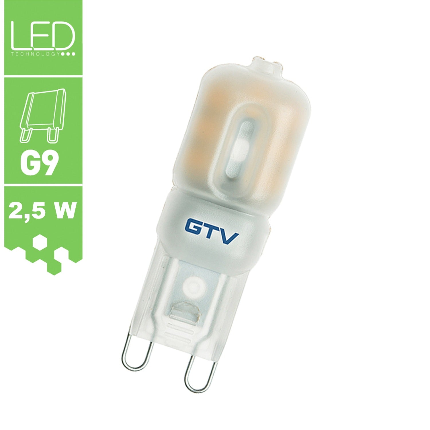 G9 2,5 W LED Leuchtmittel / Birne / dimmbar / Stiftsockel / neutralweiß / warmweiß