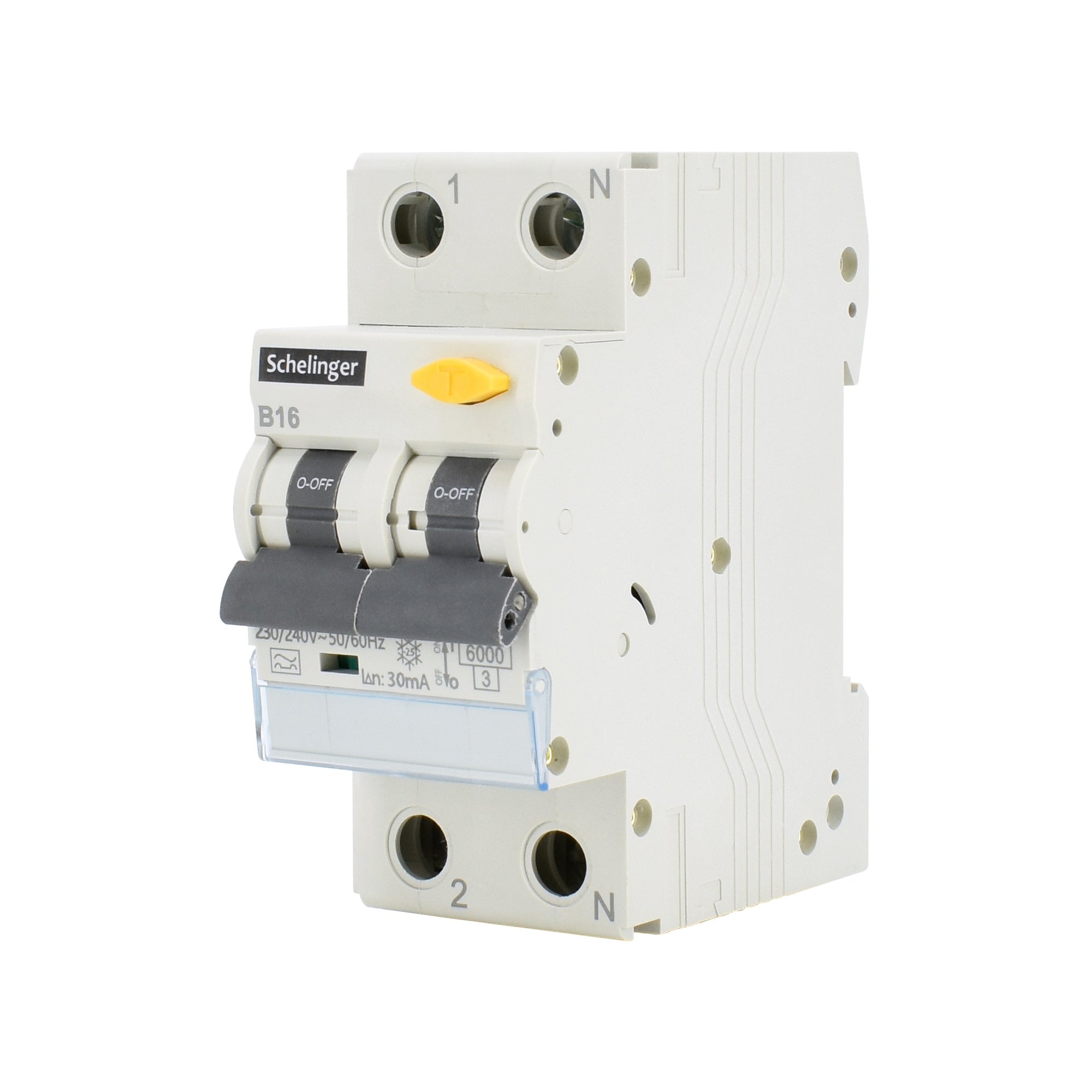 Schelinger / Typ A Fehlerstromschutzschalter mit integriertem Leitungsschutzschalter/ F I-LS Schalter / 6 kA / 30 mA / B oder C mit 16 A oder 25 A