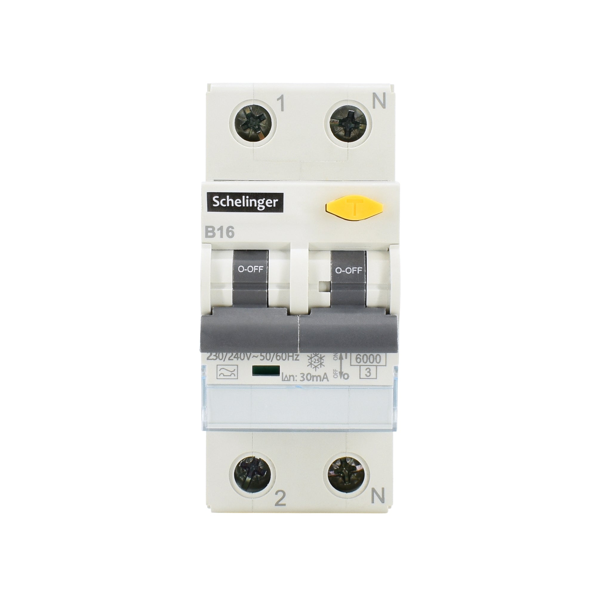 Schelinger / Typ A Fehlerstromschutzschalter mit integriertem Leitungsschutzschalter/ F I-LS Schalter / 6 kA / 30 mA / B oder C mit 16 A oder 25 A