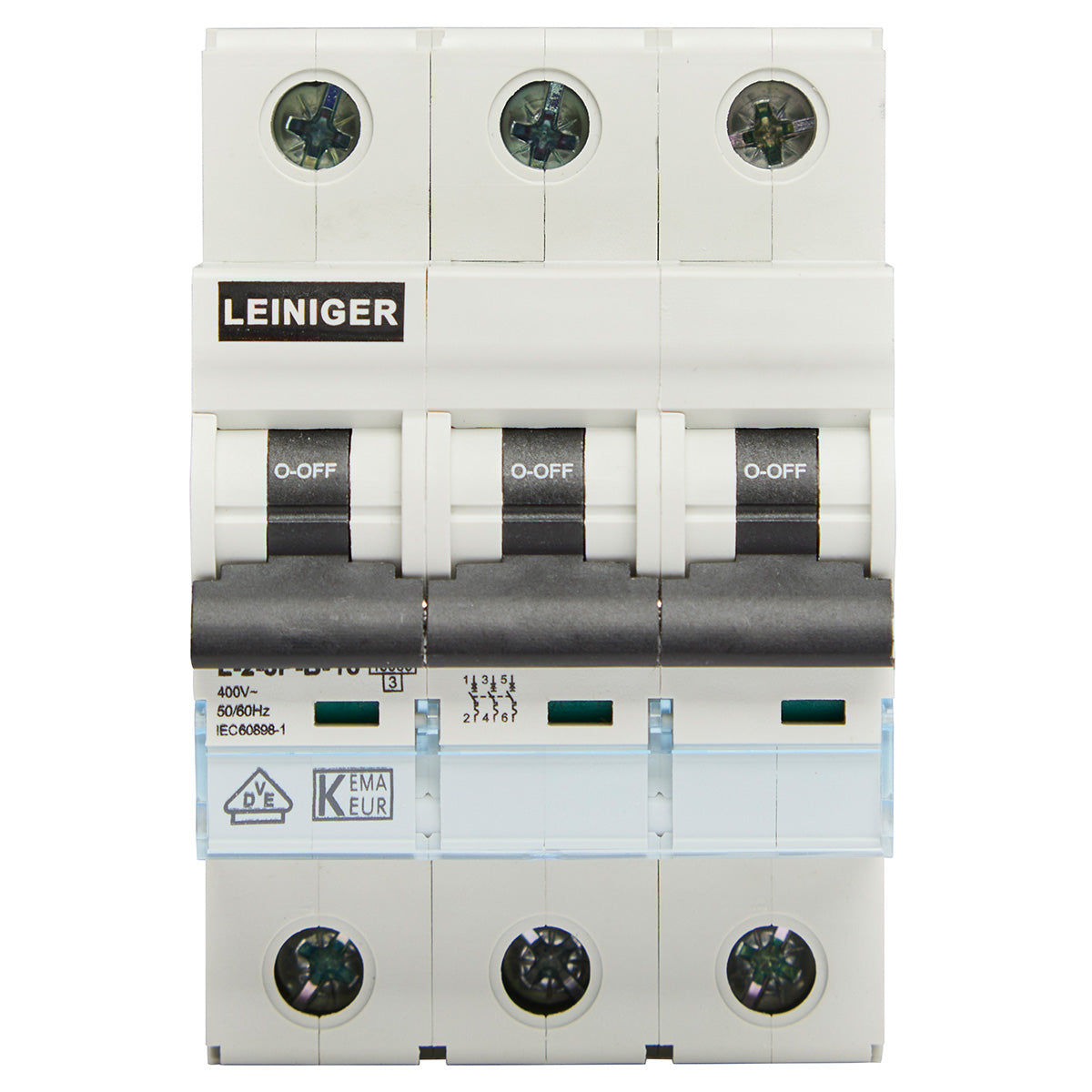 Leiniger Leitungsschutzschalter / LS-Schalter / 1-Polig / 3-Polig / B / C / 10 kA / 2A-63A / VDE geprüft