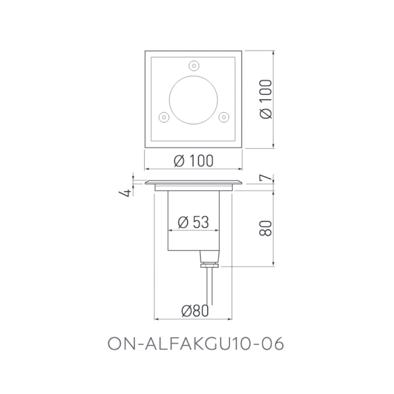 Bodeneinbauleuchte Bodenleuchte Auffahrleuchte IP67 GU10 10W