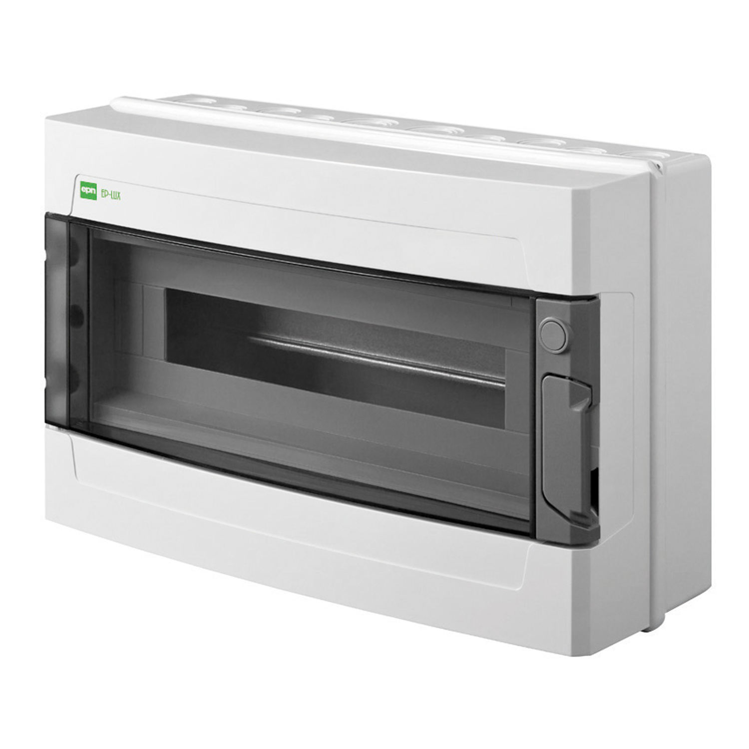 Aufputz / Sicherungskasten / Verteilerkasten / Kleinverteiler / abschließbar / IP 40 / 1-reihig für 18 Module