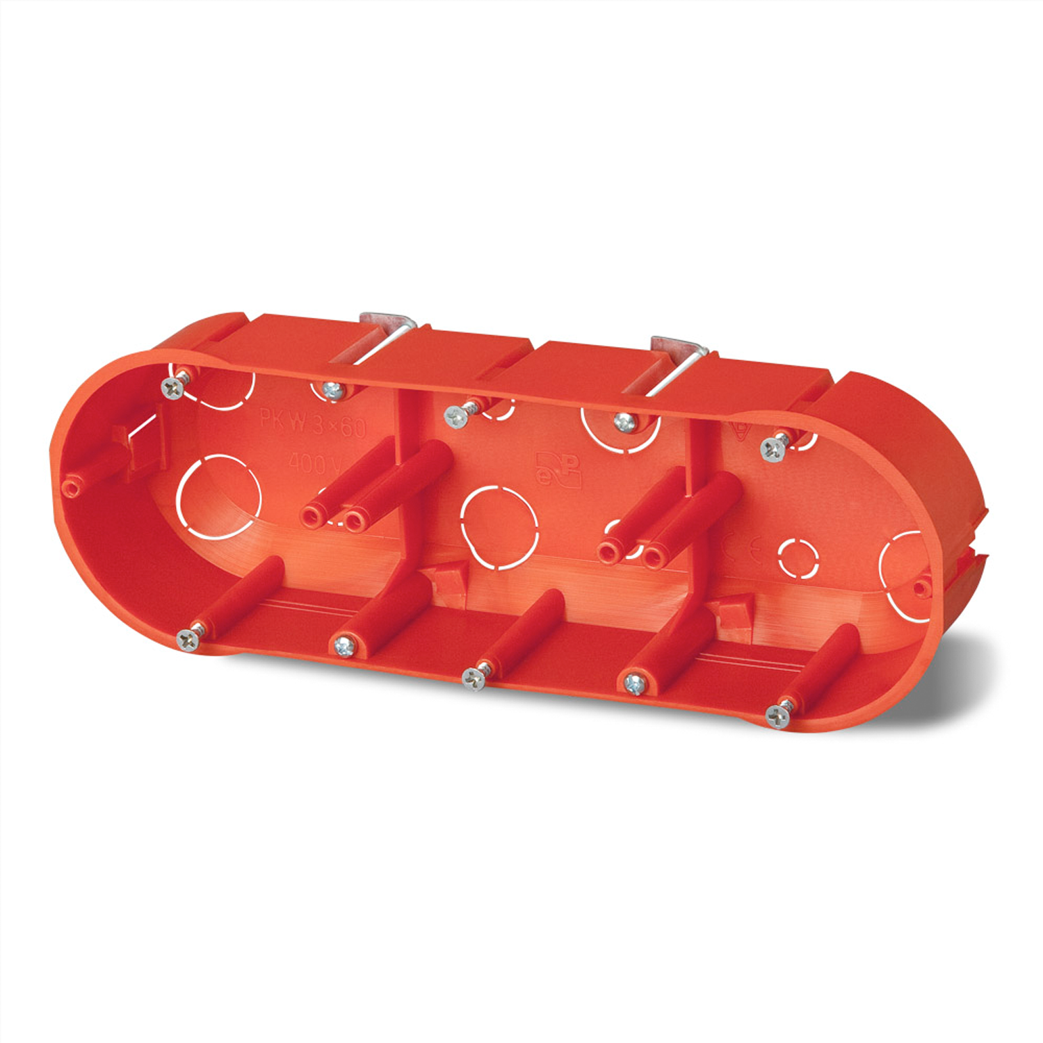 Hohlwanddose / Hohlraumdose / Unterputzdose / Mehrfachdose / 1-fach / 2-fach / 3-fach / 4-fach 0234-00: 3-fach Hohlraumdose