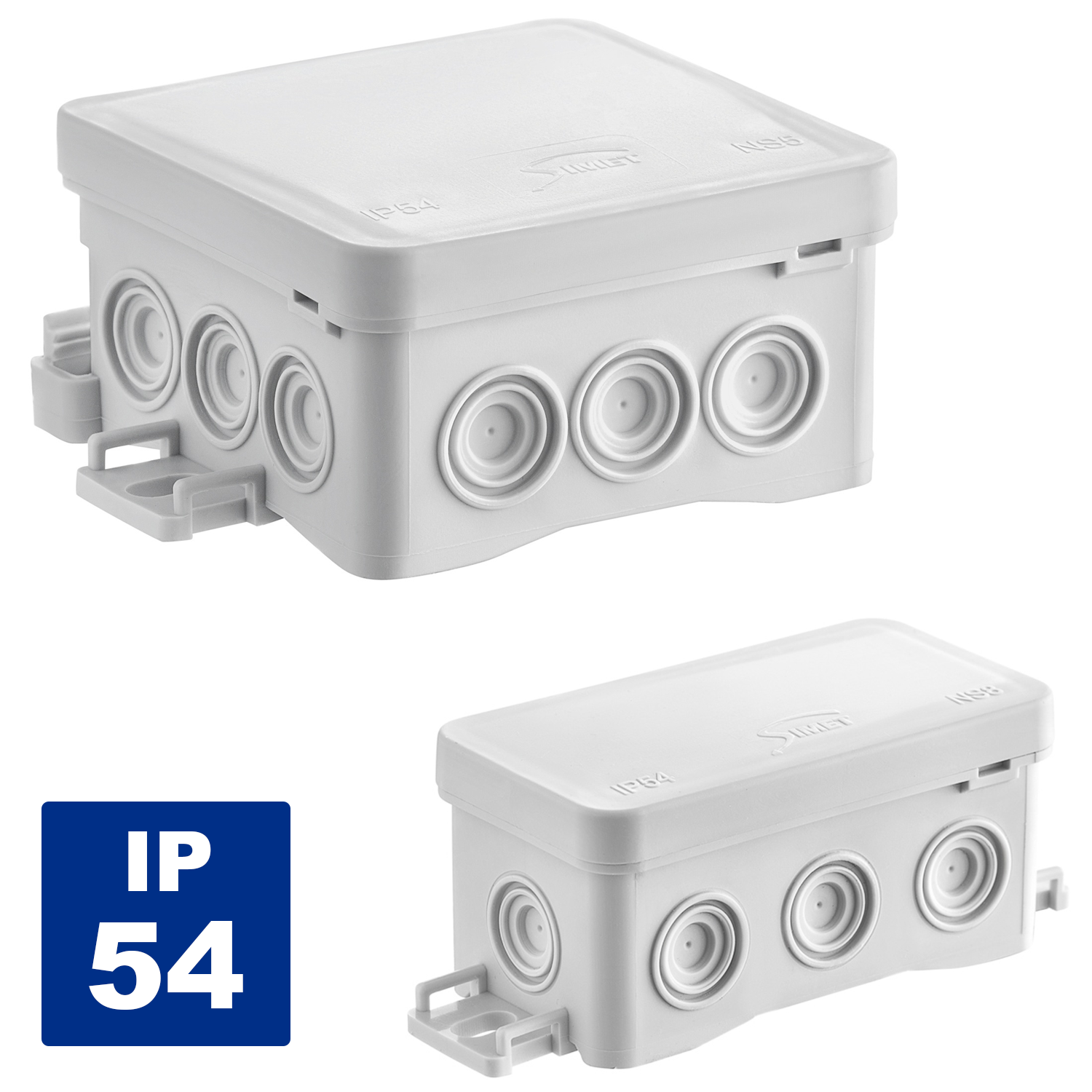 Selbstdichtende Abzweigdose / Verteilerdose / Klemmdose / IP54 Feuchtraum Nassraum