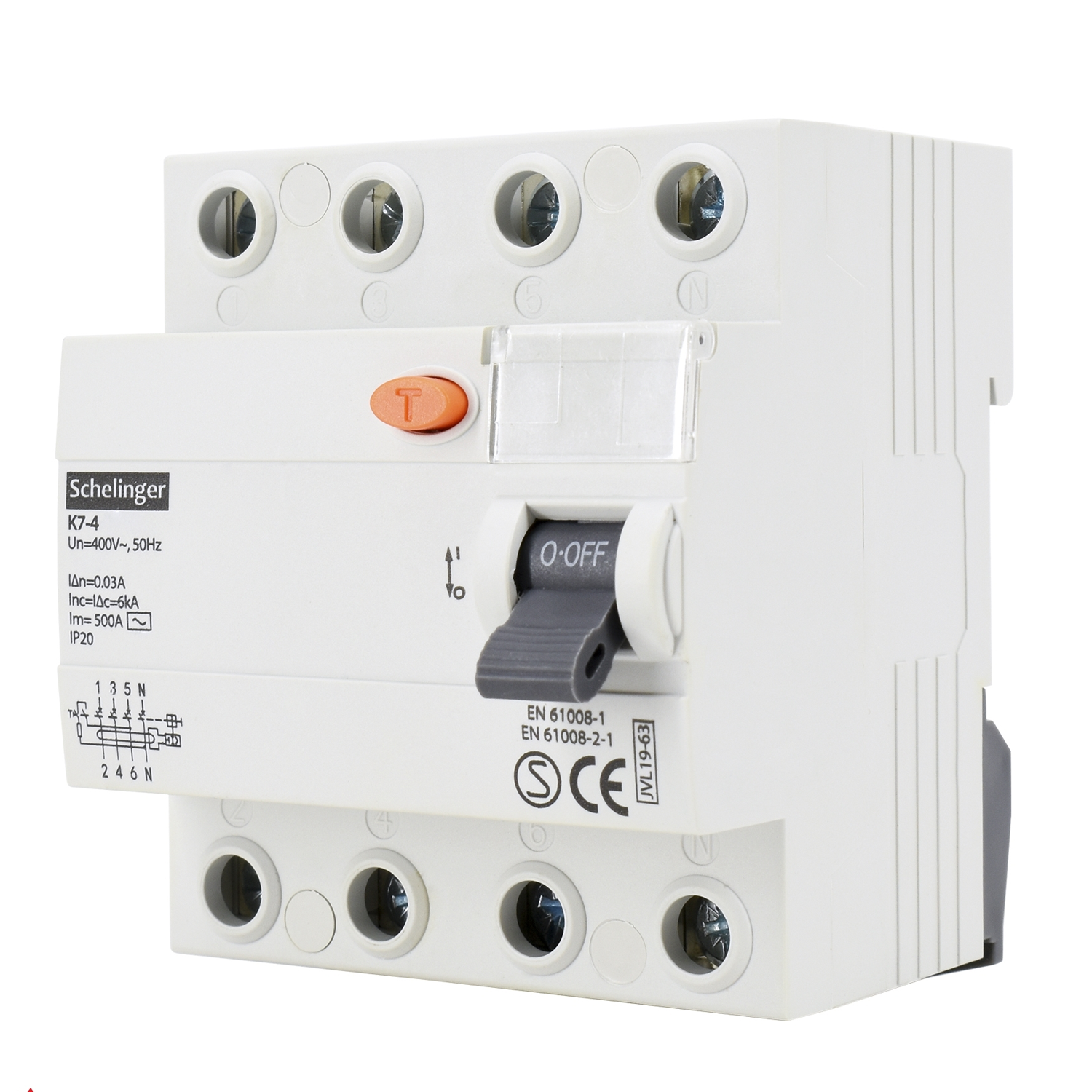 Schelinger Fehlerstromschutzschalter / FI-Schalter / 2-Polig oder 4-Polig / 30mA / 25A / 40A / 63A