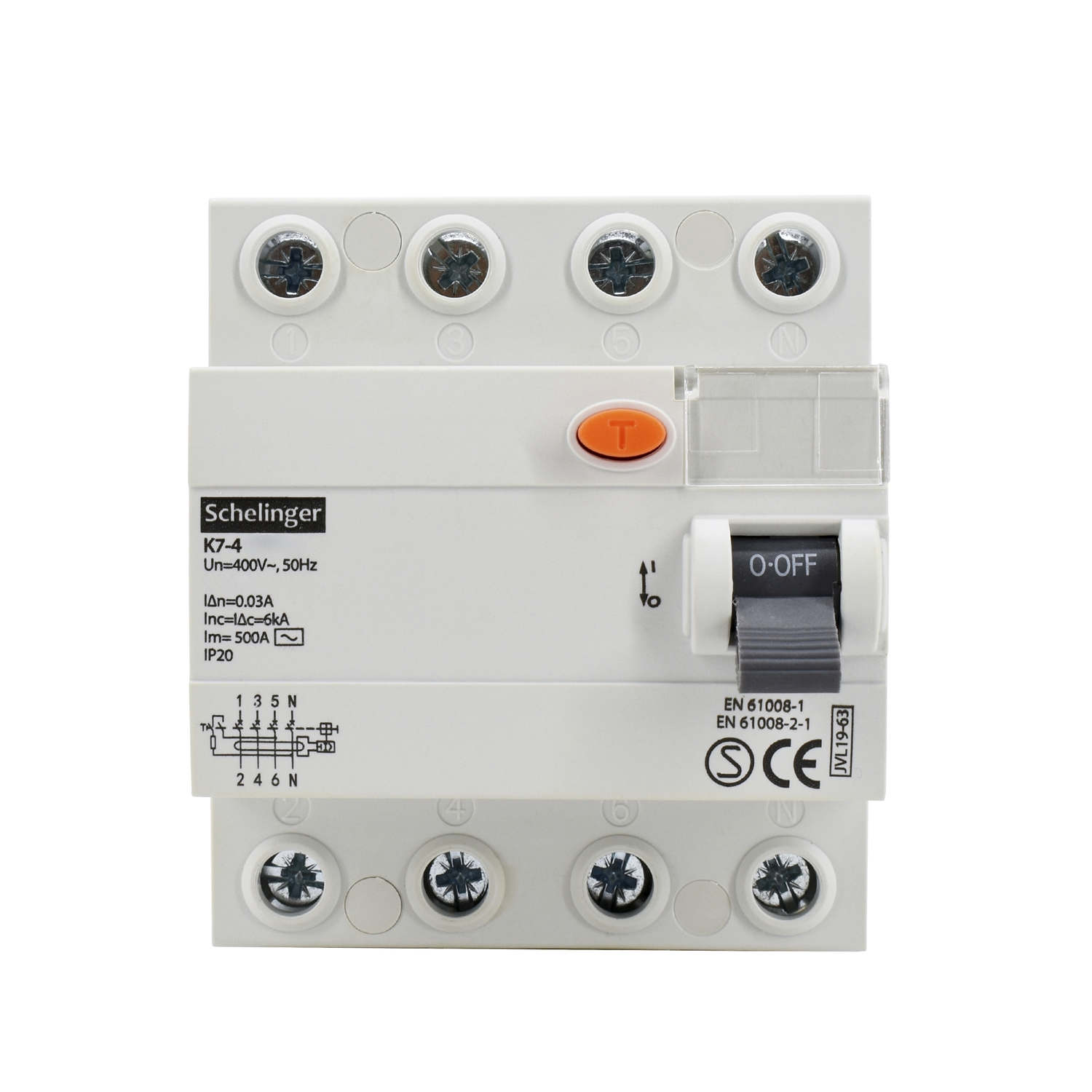 Fehlerstromschutzschalter FI-Schalter / 4-Polig / 40A / 30mA / Typ A / VDE