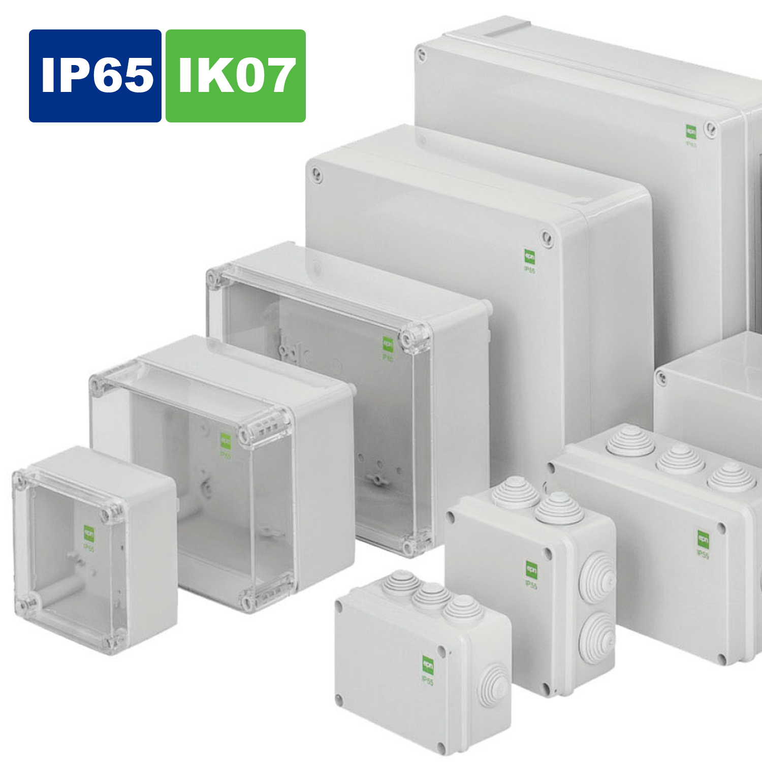 Hochwertige Abzweigdose / Industriebox / Leergehäuse / IP65 / grau mit Dichtungen / Premium-Qualität / verschiedene Größen