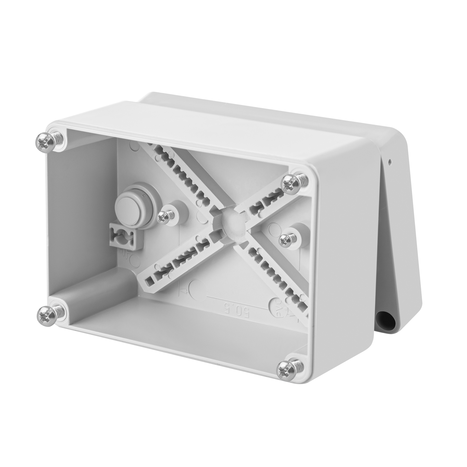 Hochwertige Abzweigdose / Industriebox / Leergehäuse / IP65 / hellgrau / Premium-Qualität / Abmessungen: 110 x 75 x 59