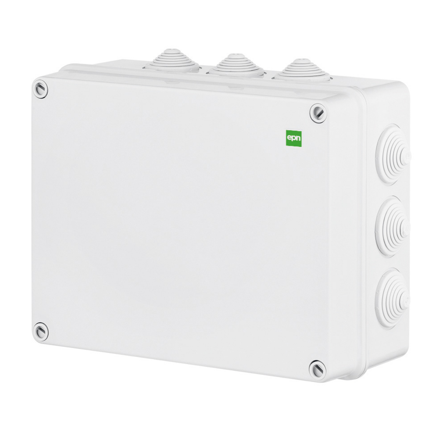 Abzweigdose / Industriebox / Leergehäuse / Schaltkasten / Verteilerkasten / IP55 / weiß mit Dichtungen / 305 x 244 x 168 mm