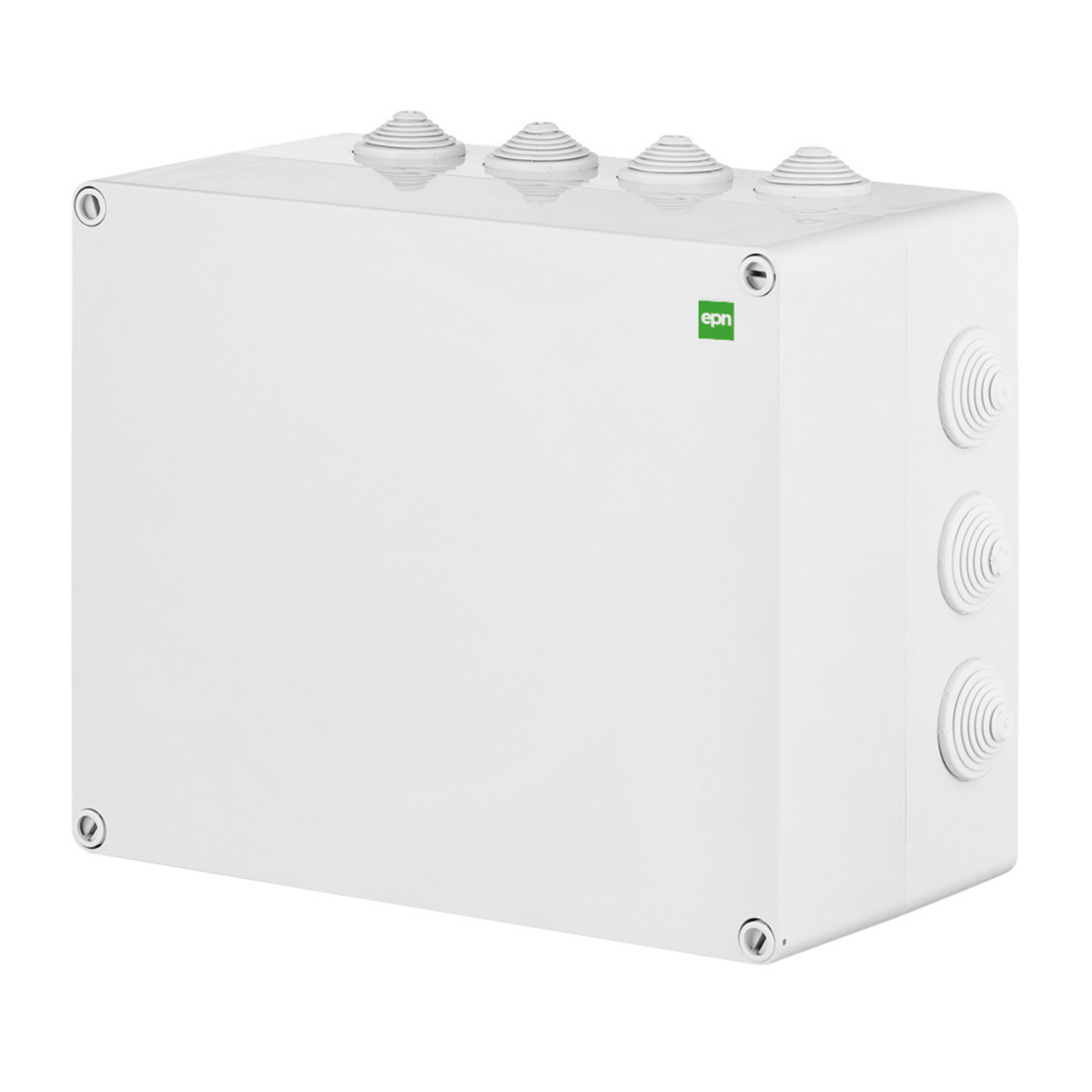 Abzweigdose / Industriebox / Leergehäuse / Schaltkasten / Verteilerkasten / IP55 / weiß mit Dichtungen / 342 x 282 x 115 mm
