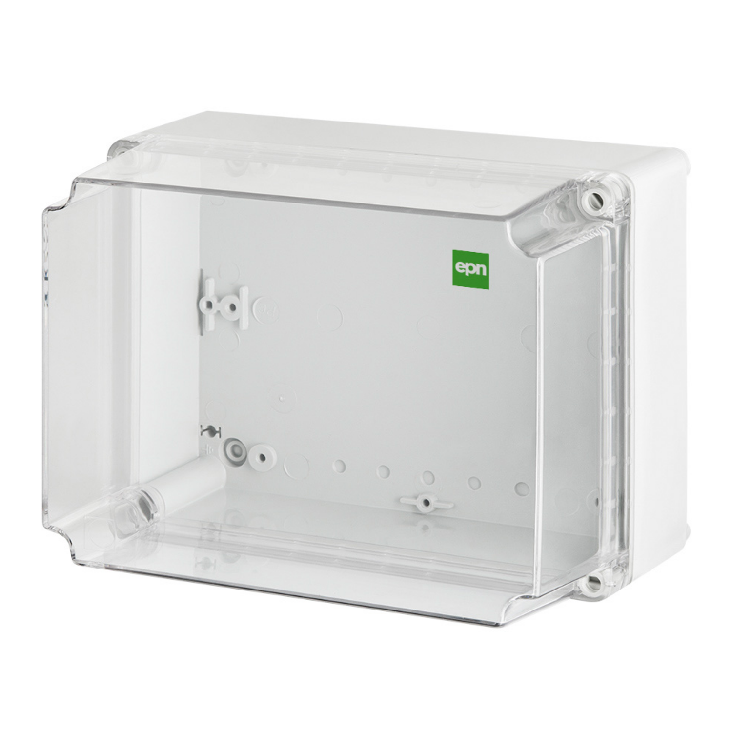 Abzweigdose / Industriebox / Leergehäuse / Schaltkasten / Verteilerkasten / IP65 / weiß mit ransparenter Front / 135 x 74 x 72 mm