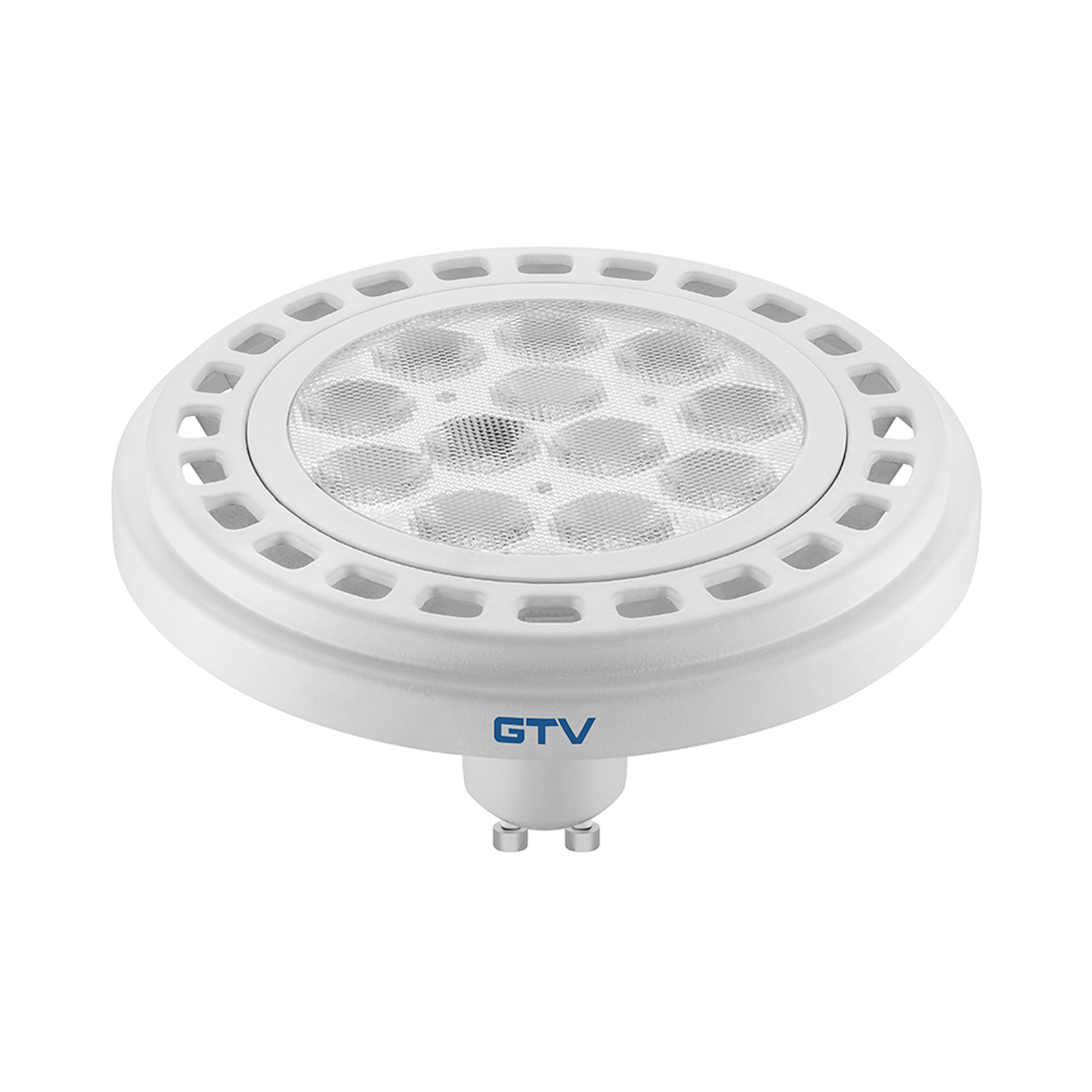 LED GU10 Leuchtmittel mit Power-LED-Chips GU10 12W LD-ES11 SMD Spot Aluminium weiß / A+ / 950 lm / 45°