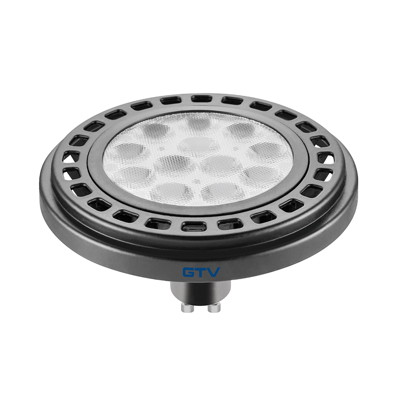 LED GU10 Leuchtmittel mit Power-LED-Chips GU10 12W LD-ES11 SMD Spot Aluminium schwarz / A+ / 950 lm / 45°