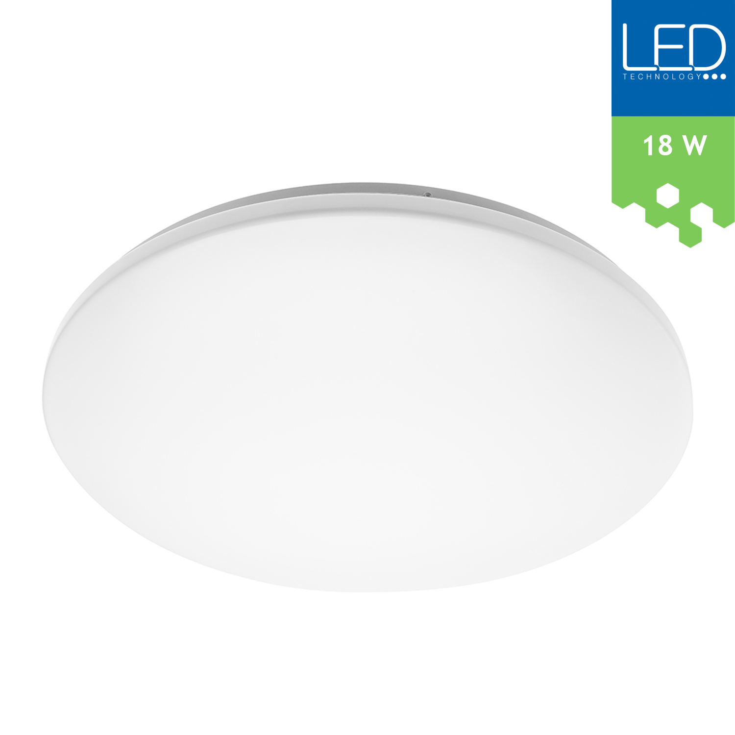 LED Deckenleuchte Wandleuchte elegant IP44 12W 18W 900lm 1300lm innen und außen 18W / 1300lm