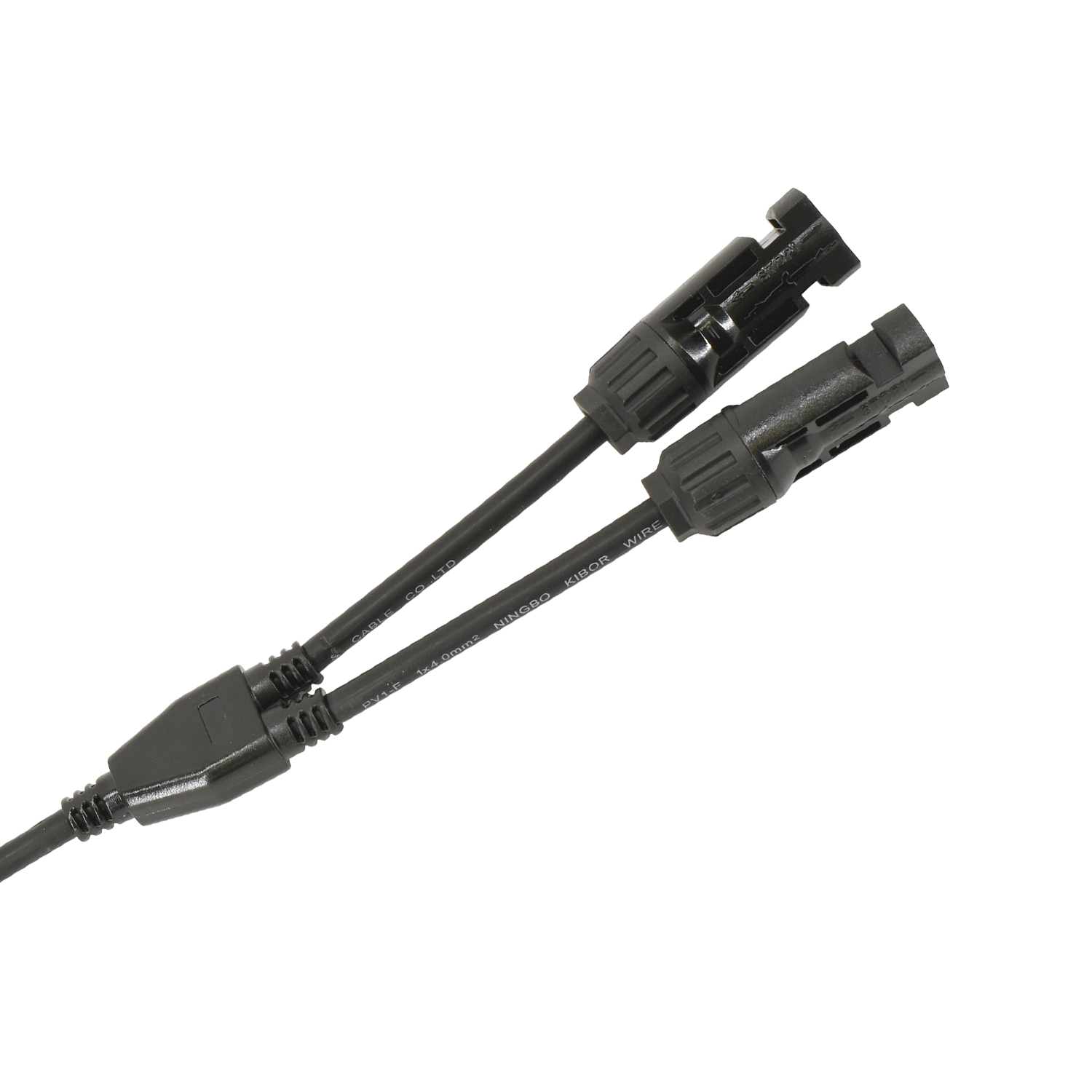 Y Solarstecker Verteiler Buchse für Solarpanel mit Kabel / 1 Paar +/- Y 2-fach